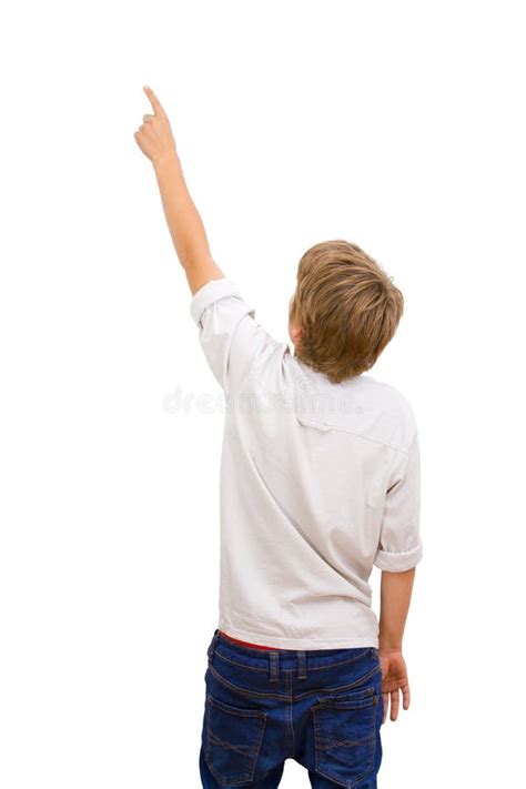 Boy Facing With Back Pointing Royalty Free Stock Photos Image 25239118