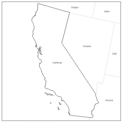 6 Best Images Of Printable Map Of California Printable Map Of