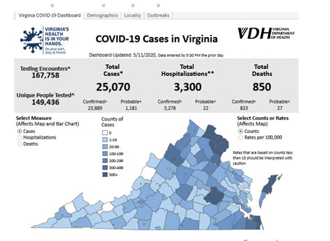 Virginia May 11 Covid 19 Update Va Passes 25k Cases Lowest Daily