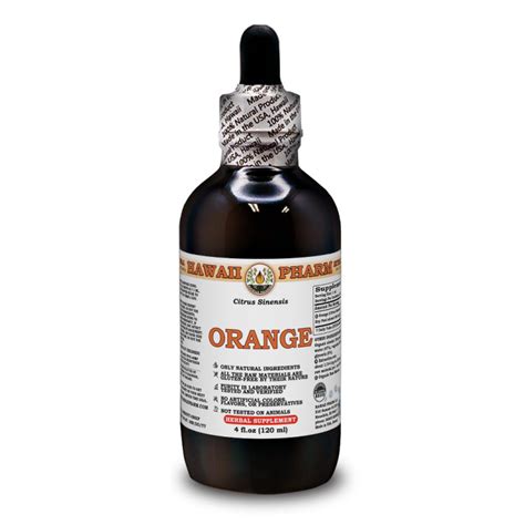Orange Liquid Extract Orange Citrus Sinensis Peel Tincture