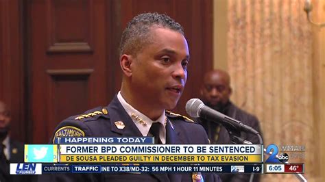 Former Baltimore Police Commissioner To Be Sentenced After Pleading