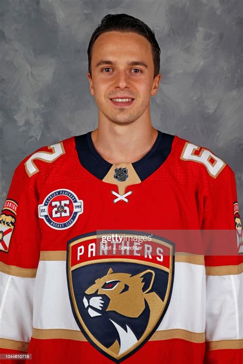 Denis Malgin Of The Florida Panthers Poses For His Official Headshot