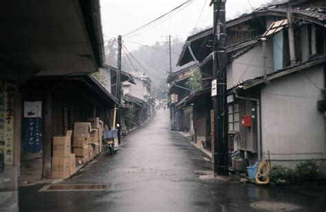 Rural Village Street Japan 1975 Qut Digital Collections