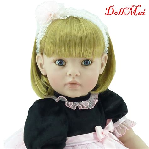 Dollmai Doll Reborn 22 55cm Soft Silicone Reborn Baby Dolls Blonde