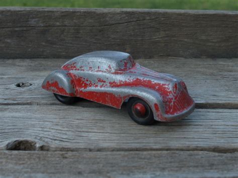 Vintage Cast Aluminum Toy Car 30s Coupe Hummel Figurines Antiques