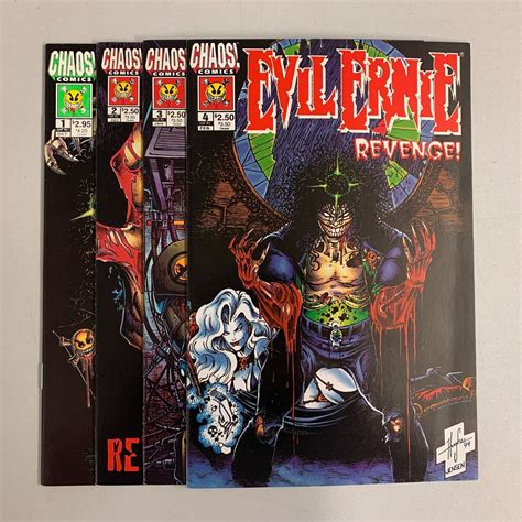 Evil Ernie Revenge 1 4 Set Chaos 1994 1 2 3 4 Brian Pulido 80