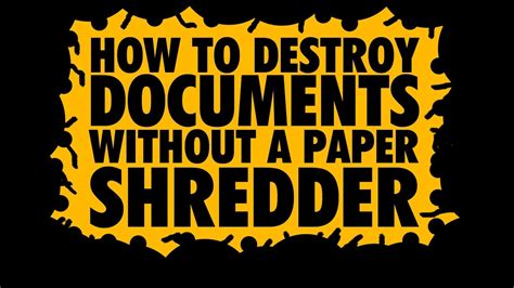 How the paper is cut affects how fast the bin fills, and a shredder meant to handle multiple pages simultaneously will fill much faster than a single page unplug the unit and let it cool down for an hour, then plug it back in and test with one sheet. How to destroy documents without a paper shredder. Embassy ...