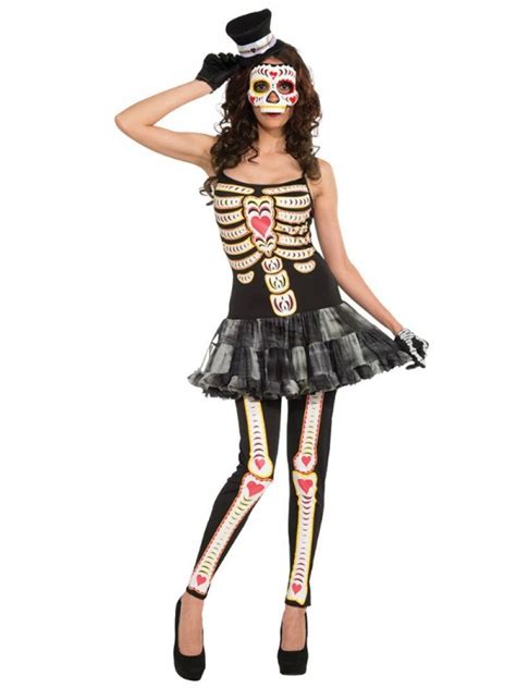 ladies day of the dead tutu fancy dress mexican halloween costume costumes for women mexican