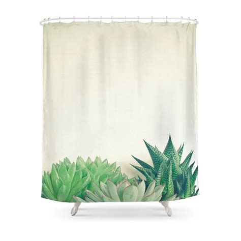 Succulent Forest Shower Curtain Waterproof Bathroom Shower Curtains