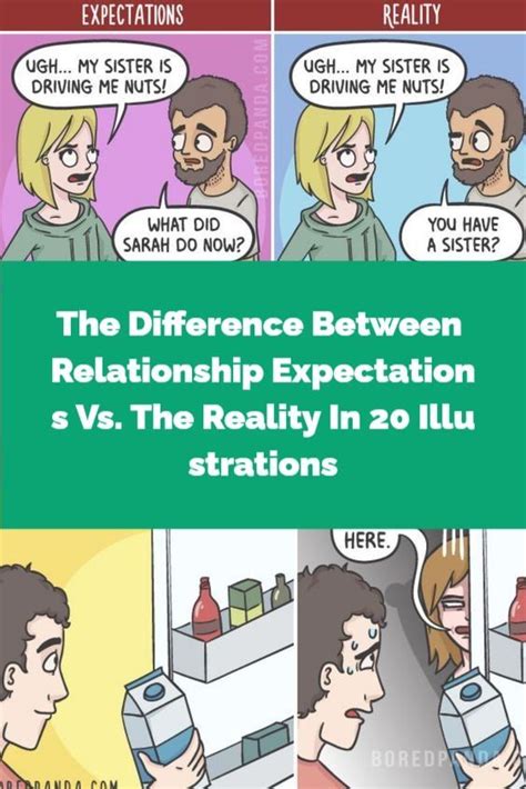 the difference between relationship expectations vs the reality in 20 illustrations in 2022