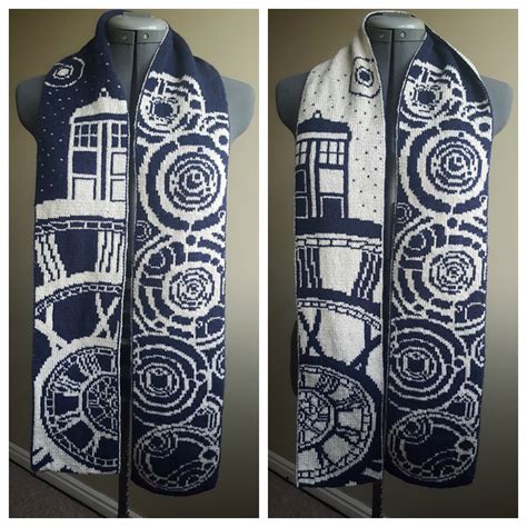 Double Knit ‘time Of The Doctor Doctor Who Scarf Designed