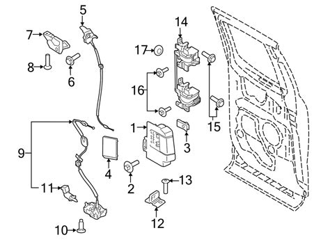 Ford F 150 Door Hinge Hinge Assembly Door Hinge Fl3z1826801a