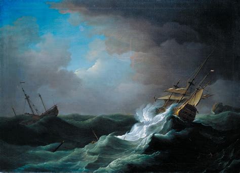 Ships In Distress In A Storm Peter Monamy Tate