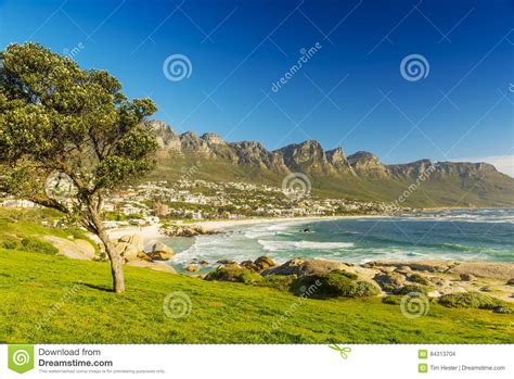 Camps Bay In Cape Town South Africa Stock Photo Image Of Coastline