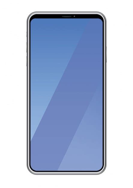 Premium Vector Smartphone Isolated On White Background Vector