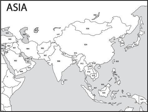 On the map below, draw the correct borders of the countries in north africa, southwest asia, and central asia. Homework 2 - Wizarding Asia