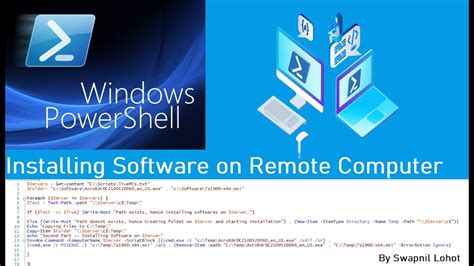 Powershell Installing Software Remotely On Multiple Computers Youtube