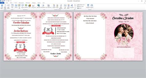 Contoh Undangan Pernikahan Microsoft Word Download Undangan Riset