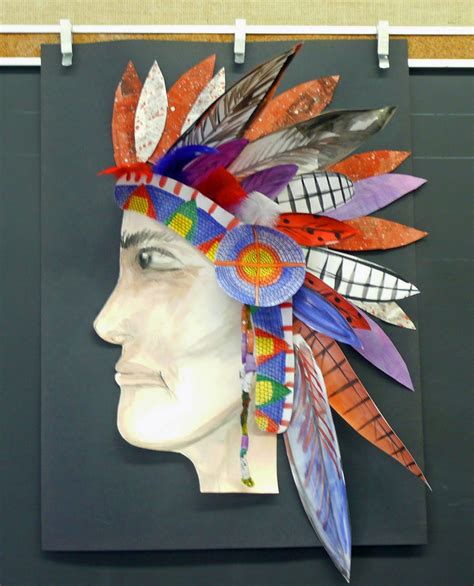 First Nations Headresses Art Project Native American Art Projects
