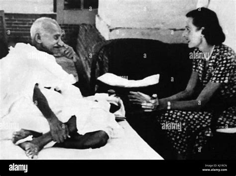 Lady Edwina Mountbatten Visits Mahatma Gandhi During His Hunger Strike Following Indian