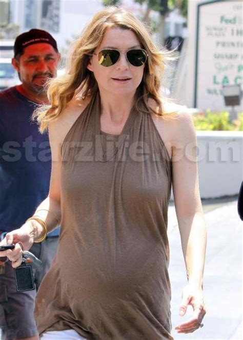 Exclusive Starzlife Ellen Pompeo Pic Set Pregnancy And Pizza Starzlife