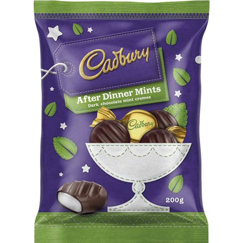 Cadbury Chocolate After Dinner Mints 200g Woolworths