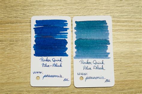 Old Parker Blue Black Vs New Parker Blue Black Ink Comparisons The