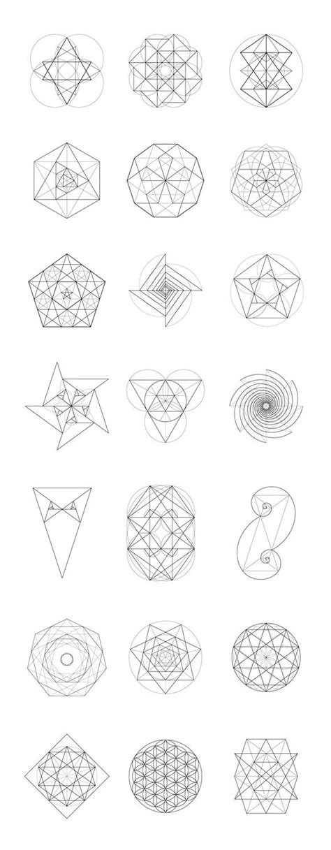 Sacred Geometry Bundle 60 Items Sacred Geometry Art