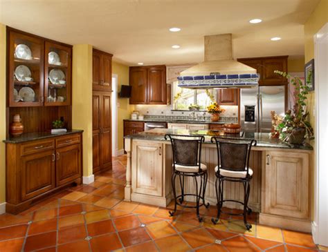 Quarry tile is a lovely and economical flooring option for designing a kitchen with a natural or rustic aesthetic and pairs authentically with decorative spanish or italian tiles. Hurst Texas kitchen remodel · More Info