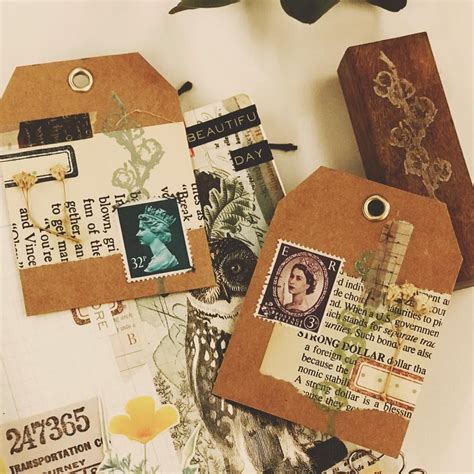Collage Tags Gift Tags Diy Diy Gift Wrapping Handmade Gift Tags Atc