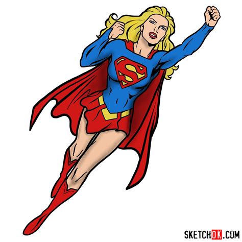 Learn How To Draw Supergirl In Flight A Guide To Superhero Art