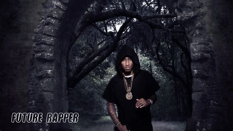 Future Rapper Is Wearing Black Dress And Chains On Neck In Cave Background Hd Future Rapper