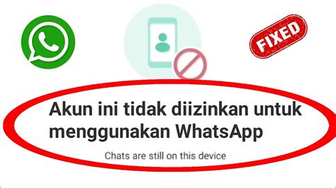 Cara Mengatasi Wa Muncul Notif “akun Ini Tidak Diizinkan Untuk