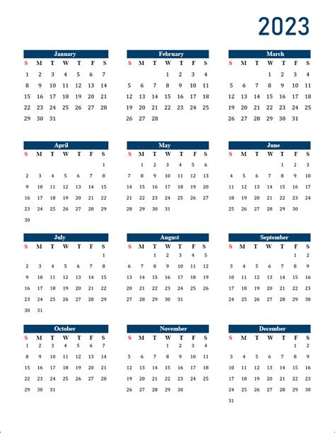Printable Calendar 2023 Best Printable Calendar