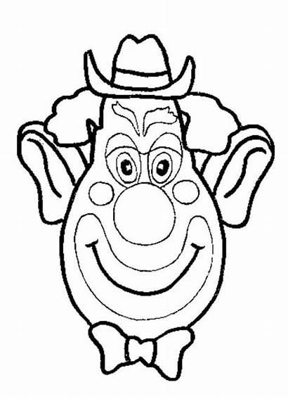 Coloring Face Silly Clown Funny Fun