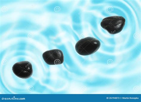 Stones In Water Stock Image Image Of Rock Light Damp 26194873