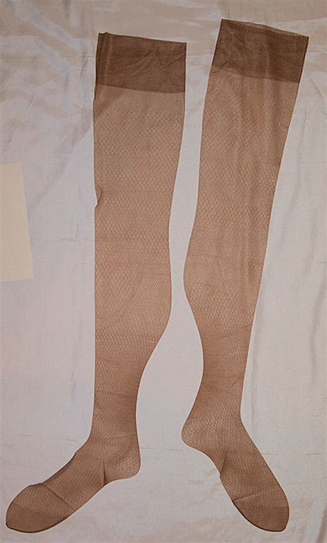 Vintage Textured Nylon Stockings By Beausong ~ Beige ~ Sz 11 Sold On