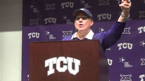 Gary Patterson Comments To Press After Smu Vs Tcu Youtube