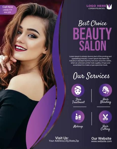 Beauty Salon Template Postermywall