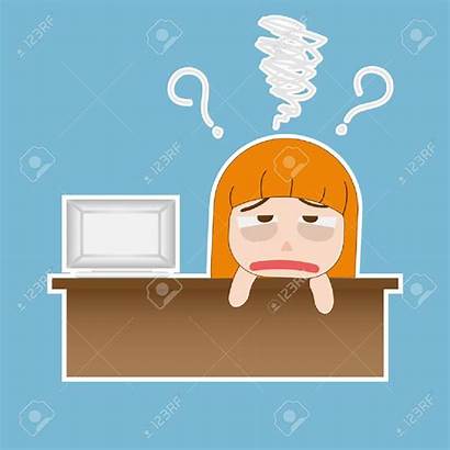 Woman Clipart Exhausted Funny Tired Business Clipground