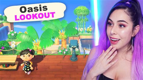 Designing An Oasis Lookout In Animal Crossing New Horizons Youtube