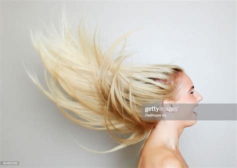 Blonde Hair Of Caucasian Woman Blowing In Wind Photo Getty Images