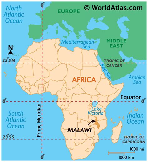 Political Map Of Malawi