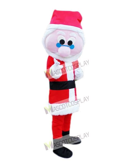 Blue Glasses Father Christmas Santa Claus Xmas Mascot Costume