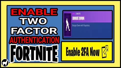 Today is the free fortnite cup tournament, although it's already concluded for oceania and europe. Fortnite How to Enable Two Factor Authentication | Boogie ...