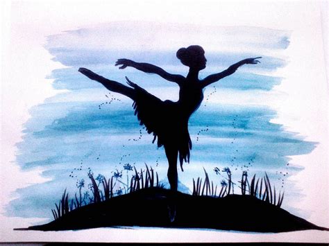 Ballerina in the shadow sky by AureliaRoux | Shadow painting, Shadow art, Girl shadow
