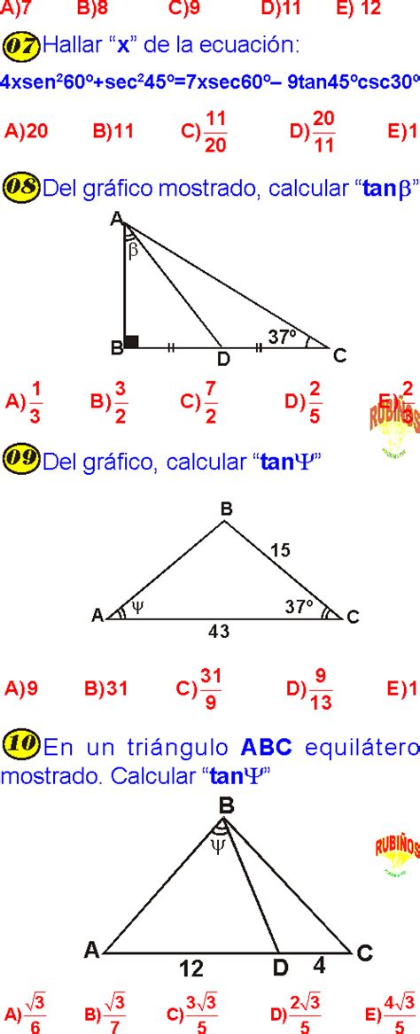 Triangulo Rectangulo Funciones Trigonometricas Parsa