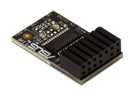 This chip protects sensitive data and wards off hacking attempts generated through a computer's hardware. Configure PC w/ Asus Trusted Platform 13 pin (14-1) Module ...