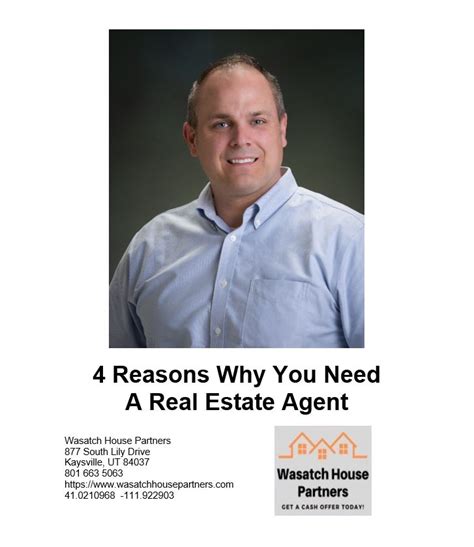 Reasons Why You Need A Real Estate Agent Wasatch House Partners