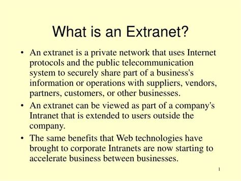 Extranet Systems